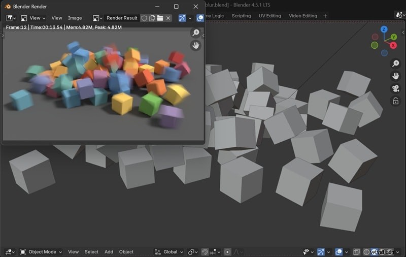 Blender Motion Blur:een complete gids voor realistische animatie (Cycles &Eevee) 