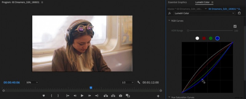 Premiere Pro Curves:een uitgebreide gids voor kleurcorrectie en -gradatie 