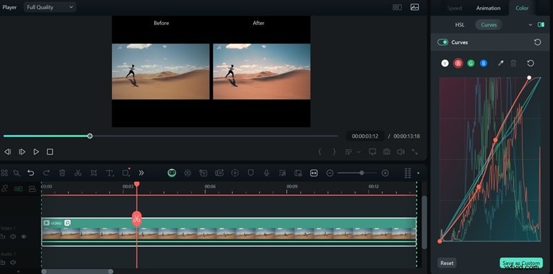 Premiere Pro Curves:een uitgebreide gids voor kleurcorrectie en -gradatie 