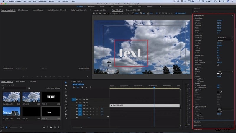 Premiere Pro-tekstmaskering:een eenvoudige handleiding voor het onthullen van video s en afbeeldingen 