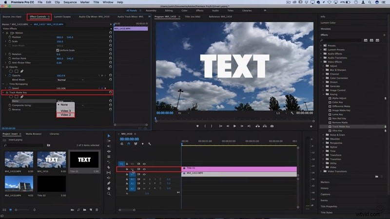Premiere Pro-tekstmaskering:een eenvoudige handleiding voor het onthullen van video s en afbeeldingen 