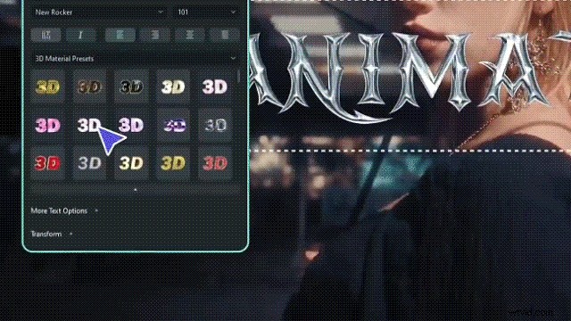 3D-tekst beheersen in Premiere Pro:voorinstellingen, sjablonen en aanpassingen 