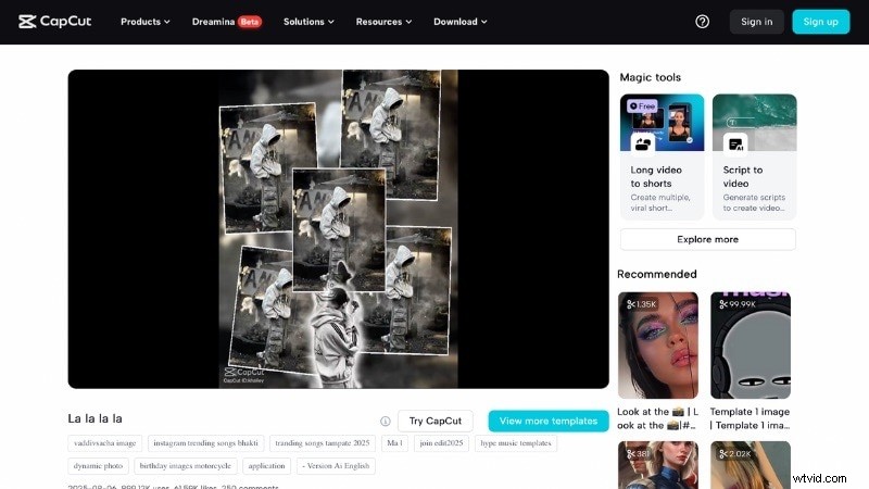 CapCut trending-sjablonen 2024:maak virale TikTok- en Reels-video s | Filmora AI 