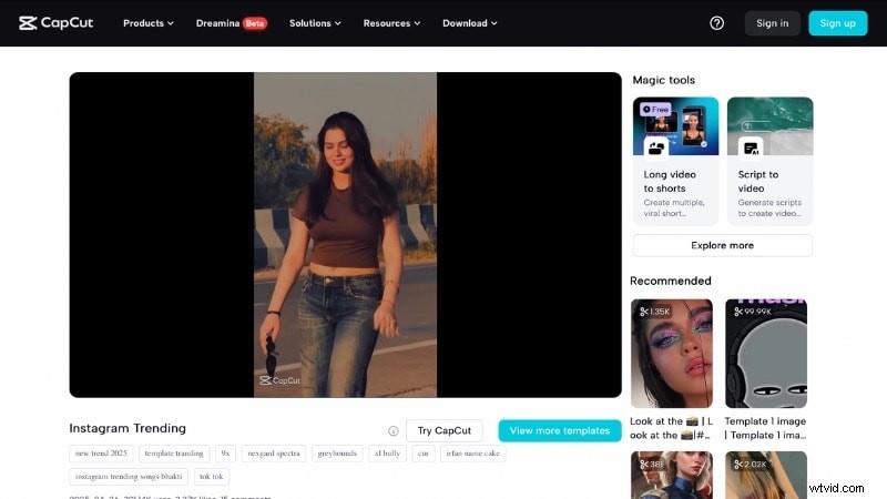 CapCut trending-sjablonen 2024:maak virale TikTok- en Reels-video s | Filmora AI 