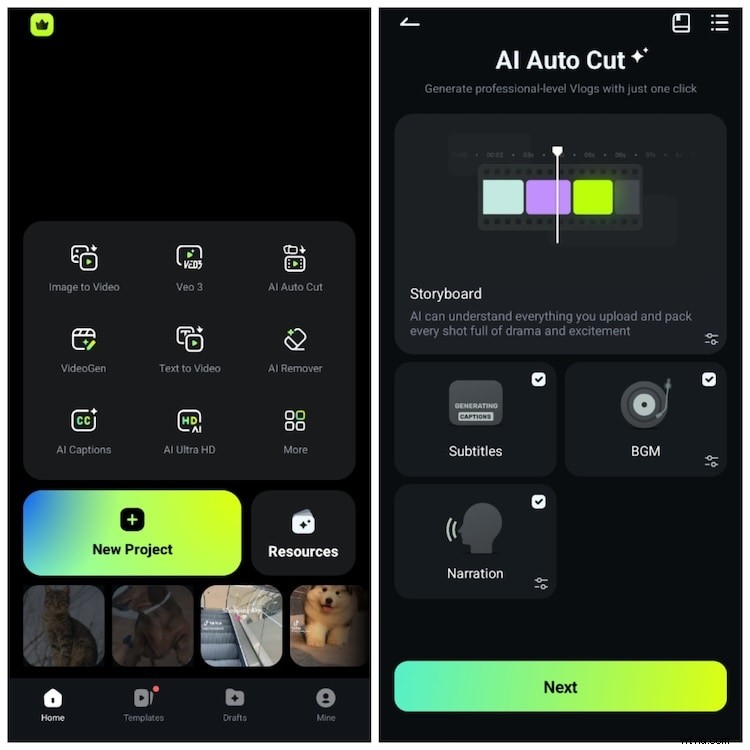 CapCut AutoCut versus Filmora AI Auto Cut:welke AI-video-editor is het beste? 