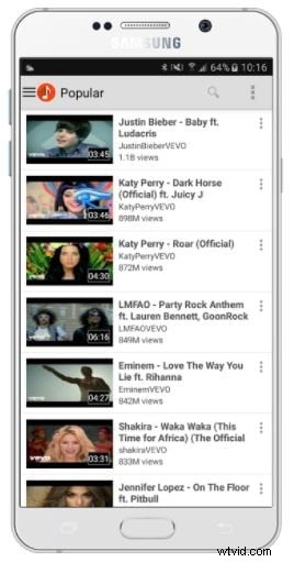 Top 10 muziekvideo-apps voor Android en iOS - 2025 