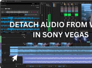 Audio uit video extraheren in Sony Vegas Pro:een korte handleiding 