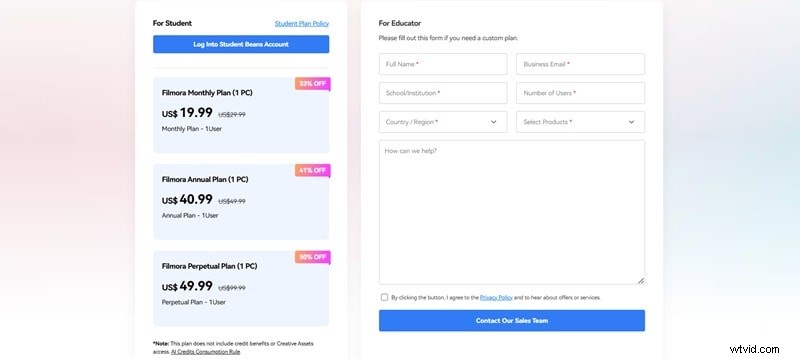 Probeer de gratis export van Filmora:geen watermerk, onbeperkt bewerken 