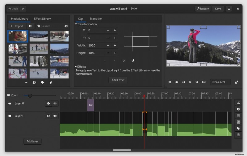 Pitivi Video Editor 2026 Review:functies, prestaties en installatiegids 