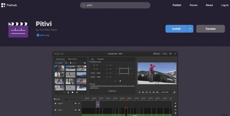Pitivi Video Editor 2026 Review:functies, prestaties en installatiegids 