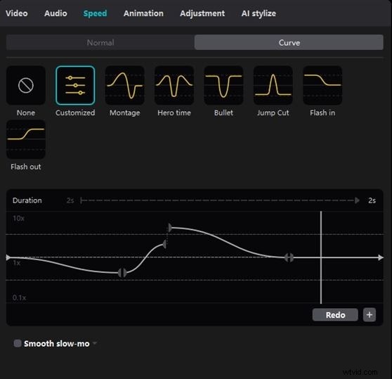 Slow Motion beheersen in CapCut:Lenta-sjabloongids 