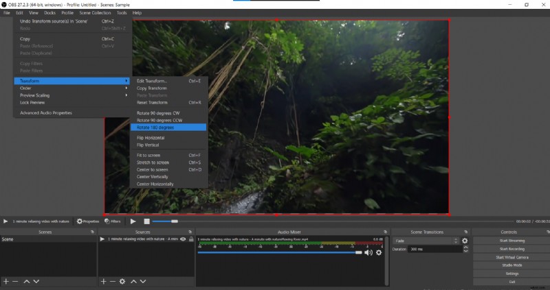 Gemakkelijk video s roteren in OBS Studio:een korte handleiding [2024] 