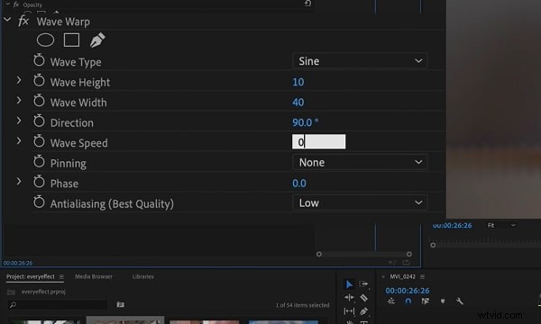 Vervormingseffecten beheersen in Adobe Premiere Pro:een uitgebreide handleiding 
