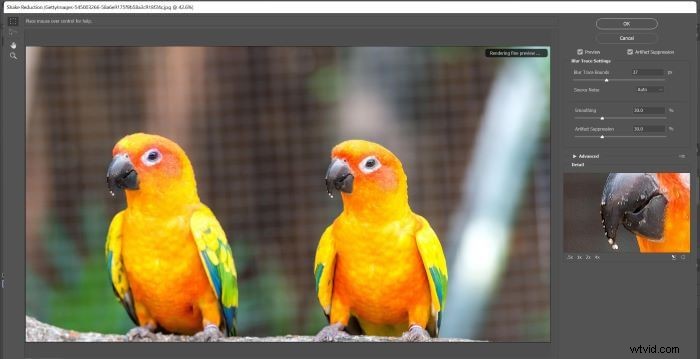 Photoshop Shake Reduction:levert het resultaat op?