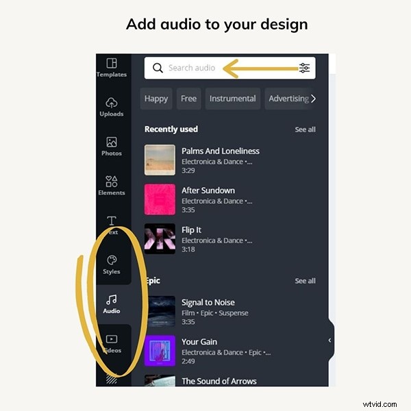 Verbeter uw video s:muziek toevoegen, bijsnijden en bewerken in Canva - een stapsgewijze handleiding 