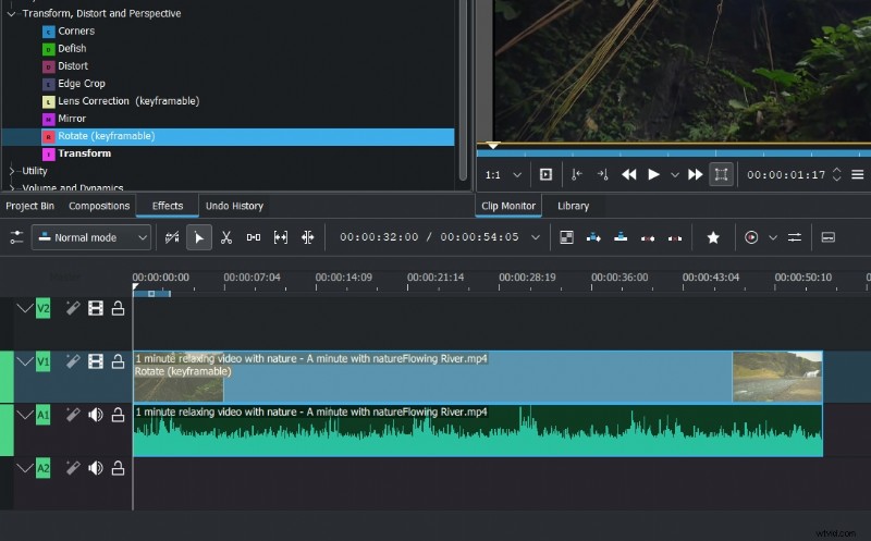 Videorotatie beheersen in Kdenlive:een uitgebreide gids 