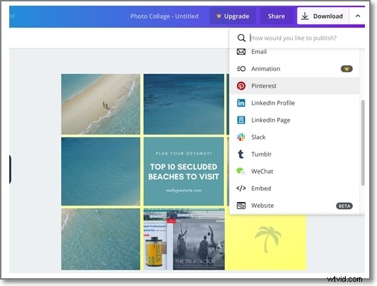 Maak prachtige collages met Canva:een beginnershandleiding 