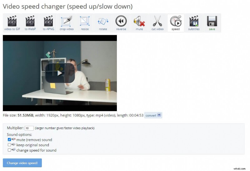 Top gratis online videosnelheidswisselaar - Pas de afspeelsnelheid aan