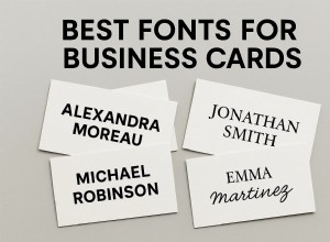 人気の名刺フォント:ブランド アイデンティティを強化 