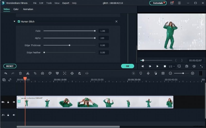 Vytvořte úžasné Glitch Effects s Filmora:TV, RGB a digitální překryvy 