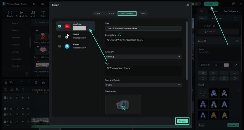Maak snel YouTube-lyrische video s met Wondershare Filmora – 2026-gids 