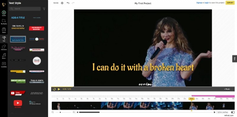 Maak online prachtige songtekstvideo s | [Jaar] 