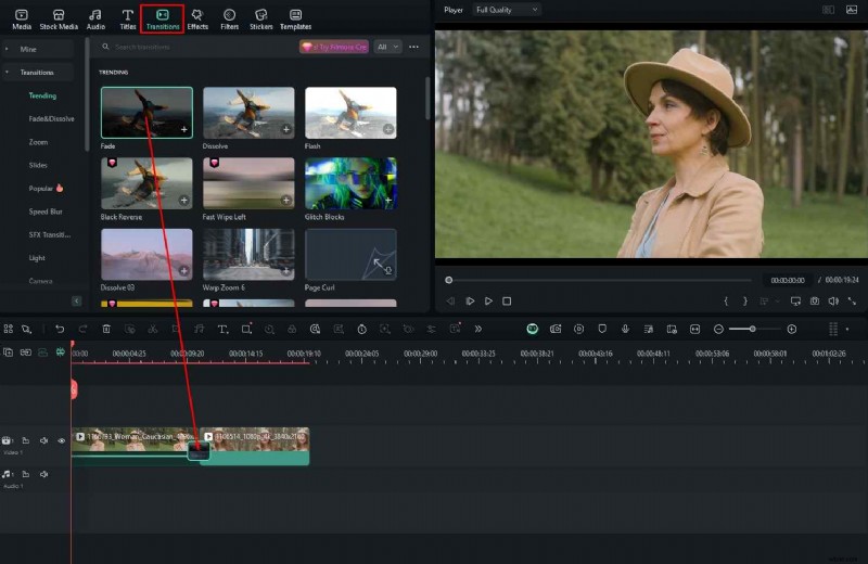 Premiere Pro-overgangseffecten:verbeter uw video s (plus een alternatief) 