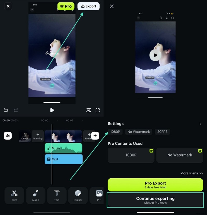 Maak verbluffende muziekvideo s op de iPhone:een stapsgewijze handleiding 