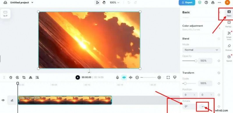 CapCut-videorotatie:desktop, online en mobiel - Plus Filmora-alternatief