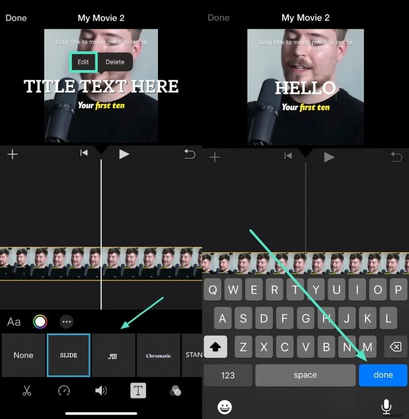 Ondertitels toevoegen aan iMovie op iPhone:een eenvoudige handleiding 