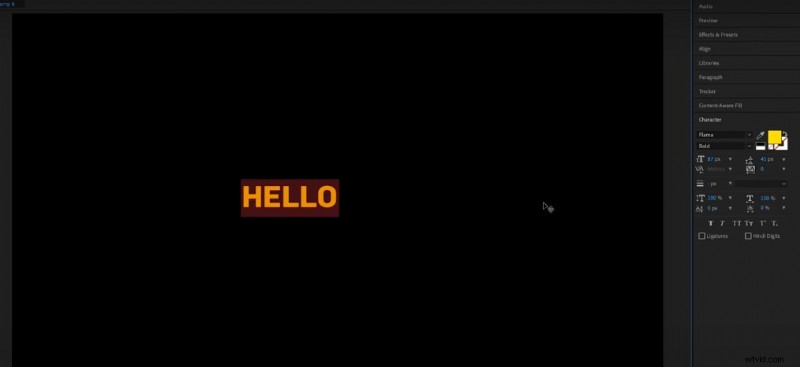 Maak verbluffende verlooptekst in After Effects:een eenvoudige handleiding 
