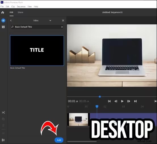 Tekst beheersen in Adobe Premiere Rush:een stapsgewijze handleiding 