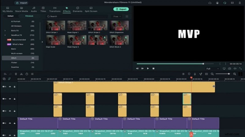 Maak verbluffende glitch-teksteffecten voor video s:een stapsgewijze handleiding 