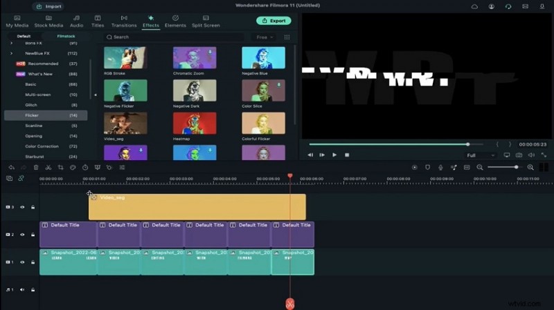Maak verbluffende glitch-teksteffecten voor video s:een stapsgewijze handleiding 