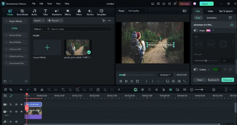 Gebogen tekst maken in foto s:een eenvoudige Filmora-tutorial 
