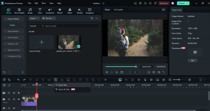 Gebogen tekst maken in foto s:een eenvoudige Filmora-tutorial 