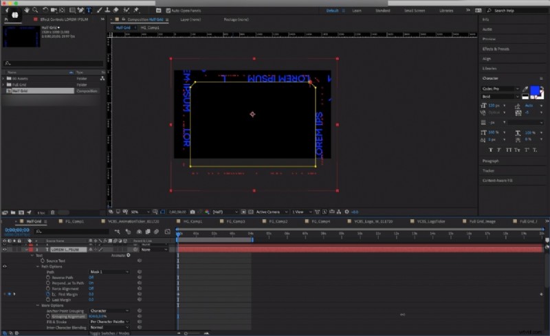 Animeer tekst op een pad in After Effects:een stapsgewijze handleiding 