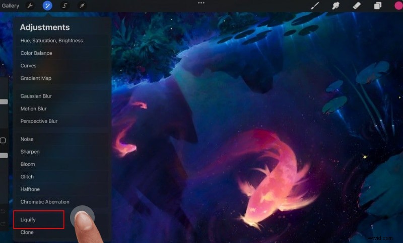 Teksteffecten beheersen in Procreate:een uitgebreide gids 