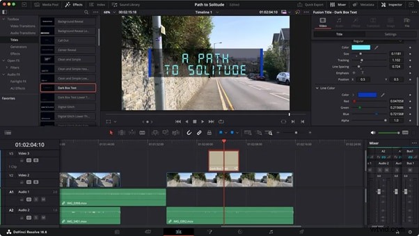 DaVinci Resolve-teksteffecten:een uitgebreide zelfstudie 