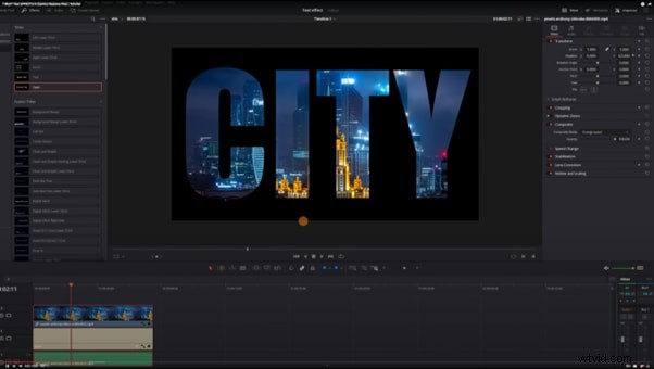 DaVinci Resolve-teksteffecten:een uitgebreide zelfstudie 