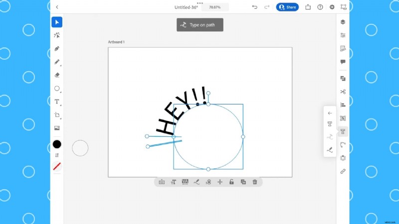 Illustrator op iPad:Mastering Type op pad voor dynamische tekst 