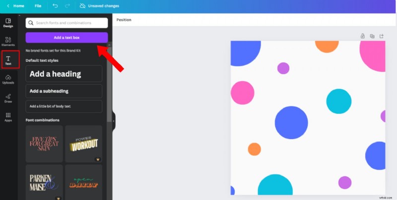 Gebogen tekst toevoegen in Canva:een snelle en eenvoudige handleiding 
