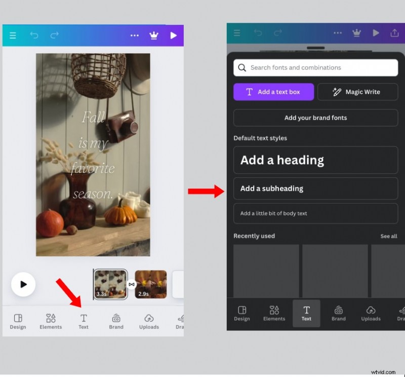 Gebogen tekst toevoegen in Canva:een snelle en eenvoudige handleiding 