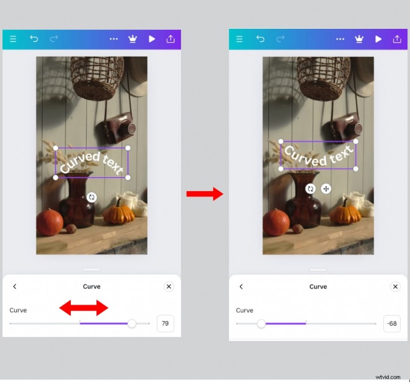 Gebogen tekst toevoegen in Canva:een snelle en eenvoudige handleiding 