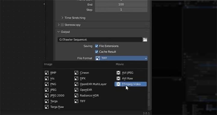 Converteer afbeeldingsreeks naar video in Blender:een beginnershandleiding 