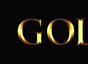 Effetto testo Photoshop Gold:una guida per principianti 