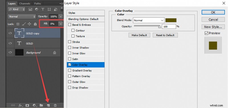 Photoshop Gold-teksteffect:een beginnershandleiding 