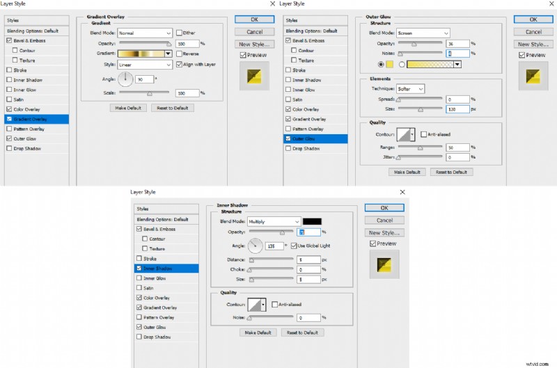Photoshop Gold-teksteffect:een beginnershandleiding 
