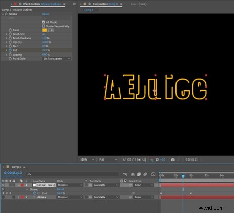 Tekststreken beheersen in After Effects:een uitgebreide gids 