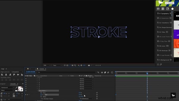 Tekststreken beheersen in After Effects:een uitgebreide gids 